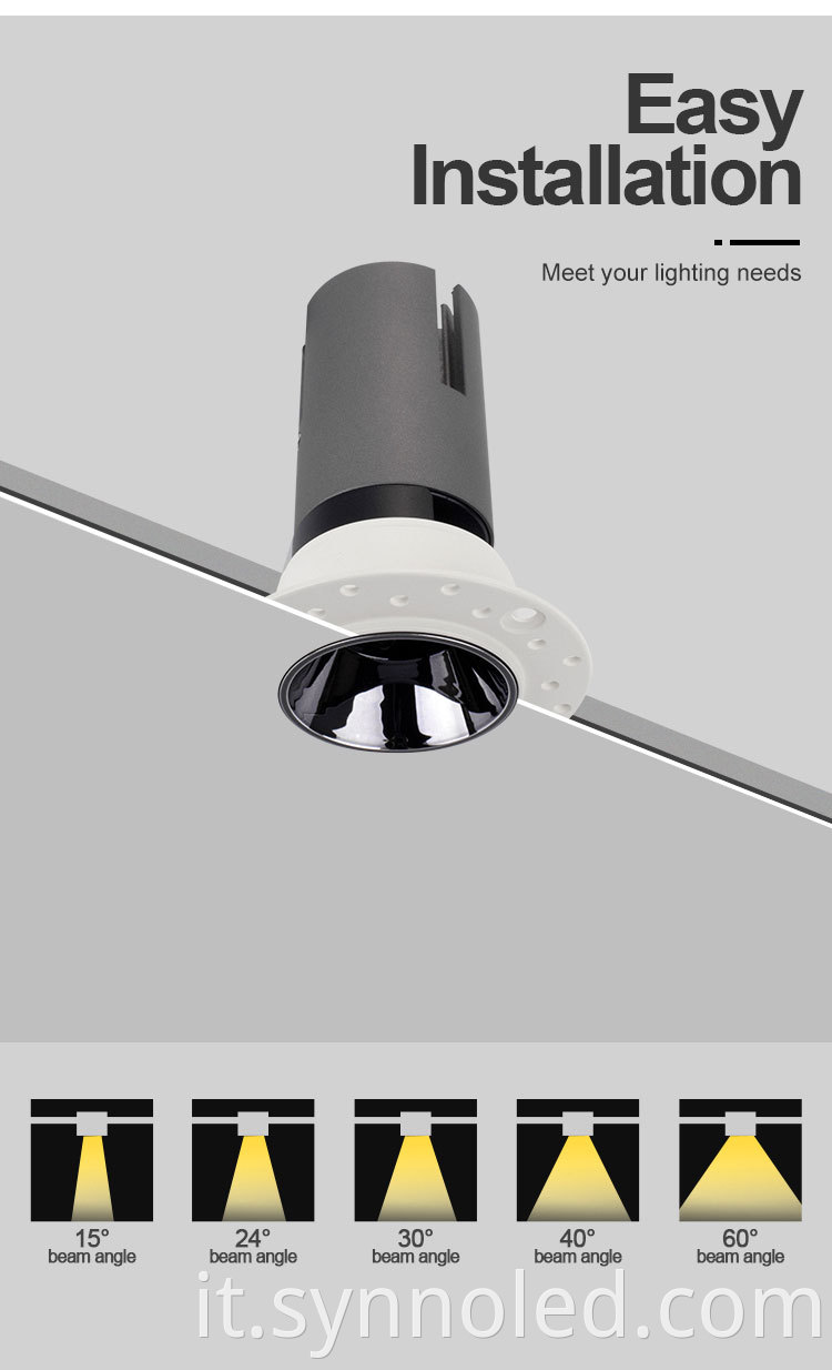 Trimless Led Downlight Details From Synno Lighting